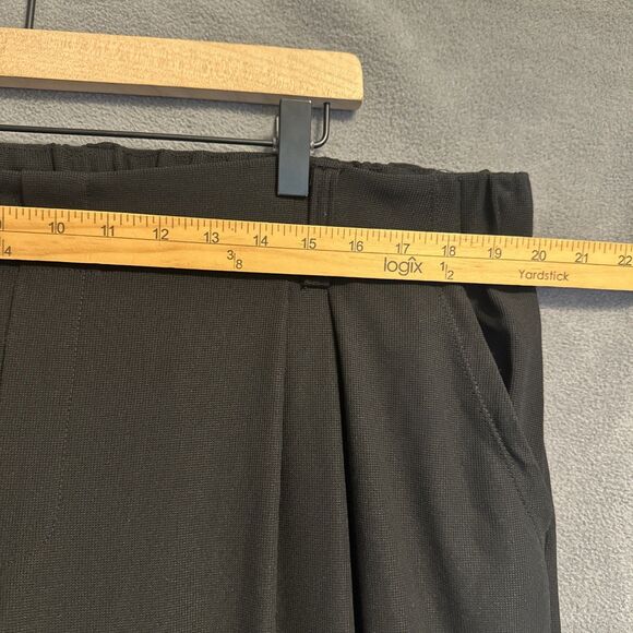 Halara Wide Leg Pull On Pants Elastic Waist Minimalist Office Size 2X Black - Picture 5 of 10